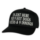 999 Challenge Hat 9 Beers 9 Hot Dogs 9 Innings Baseball Cap Funny Game Day Hat
