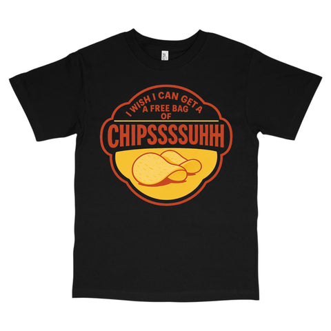 I Wish I Can Get A Free Bag Of Chips TikTok Viral Meme T-shirt