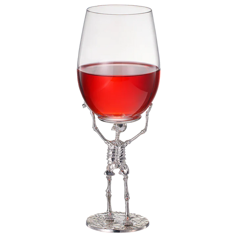 Stemmed Skeleton Wine Glass - SINGLE 19oz