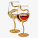 Stemmed Snake Wine Glass - Set of 2 - 19oz (GOLD)