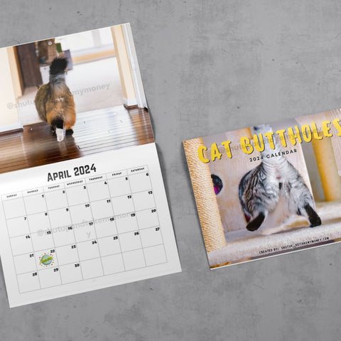 (PRE-ORDER) Cat Buttholes 2024 Calendar