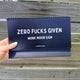 Zero F*cks Given Work Mood Desk Flip Sign