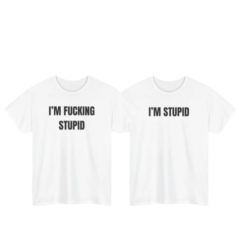 Stupid Humor Funny Couple Shirt Bundle