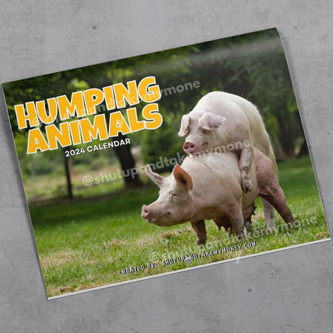 (PRE-ORDER) Humping Animals 2024 Calendar