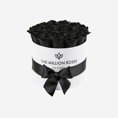 Classic White Box | Black Roses