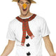 Smiffys Men's Funny Christmas Snowman Instant Kit T-Shirt Hat Nose Costume Set
