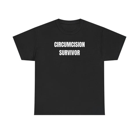 Circumcision Survivor Funny Shirt – Hilarious Adult Humor Graphic Tee for Men & Women