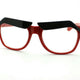 Red Frame Funny Black Eyebrows Eyeglasses Clear Lens Novelty Cartoon