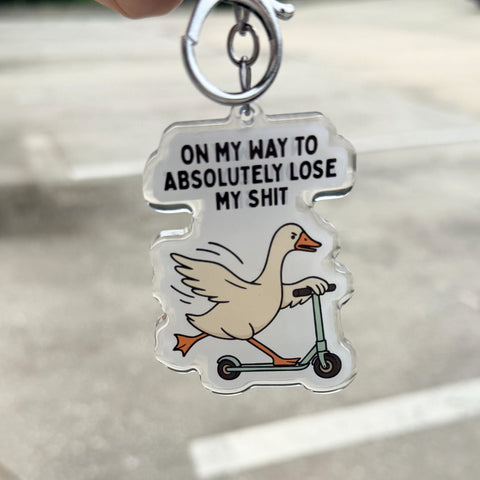 On My Way To Lose My Shit Keychain