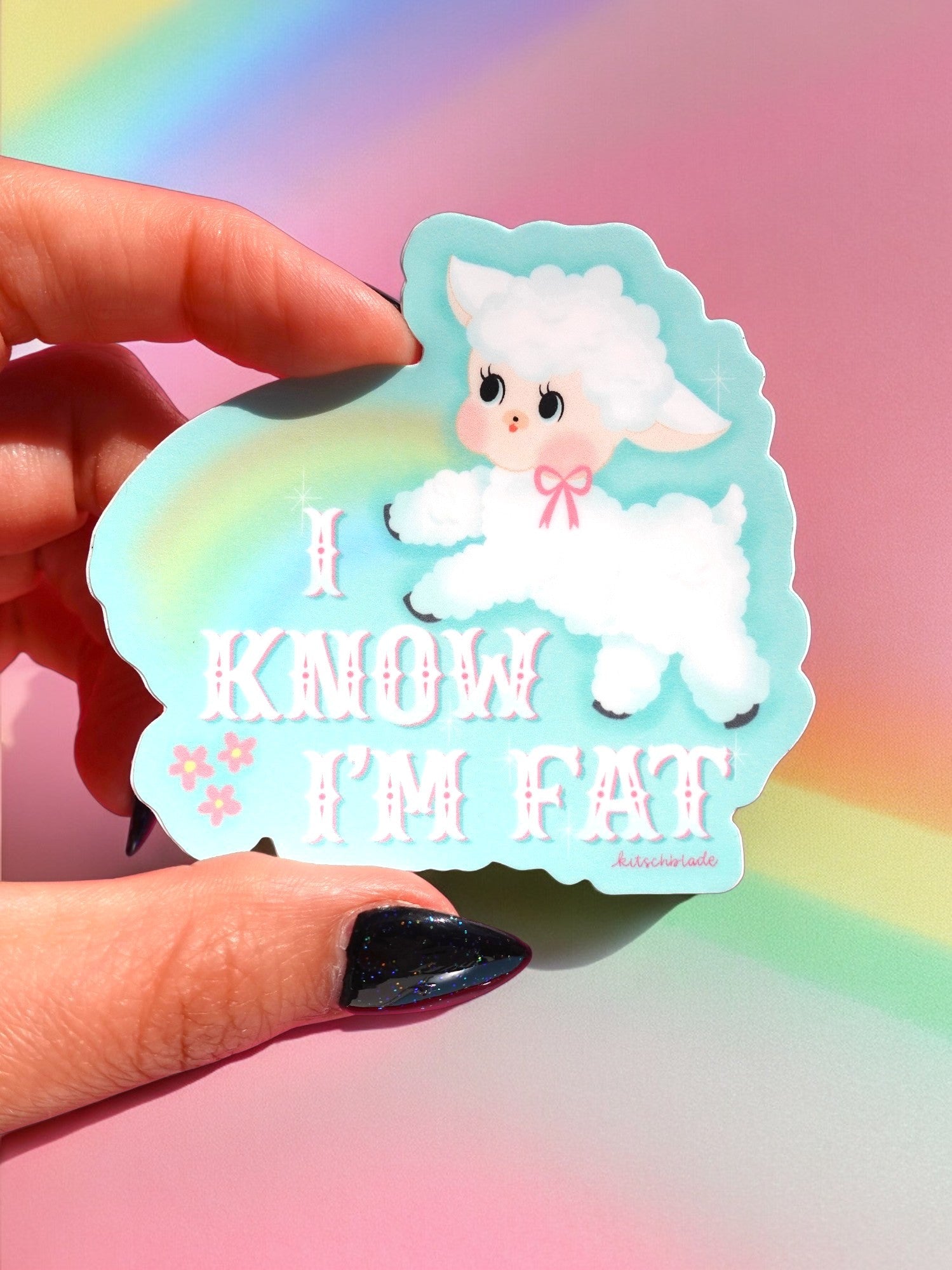 I Know I'm Fat Sticker – Shut Up and Take my MONEY