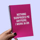Nothing Surprises Me Anymore Notebook