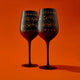 Crystal Halloween Stemmed Wine Glasses - Set of 2 - 16oz