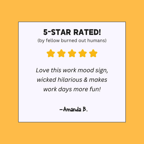 Zero F*cks Given Work Mood Desk Flip Sign