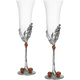 Stemmed Skeleton Champagne Glasses - Set of 2 - 7oz