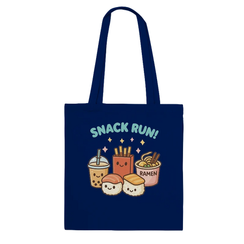 Kawaii "Snack Run" Tote Bag