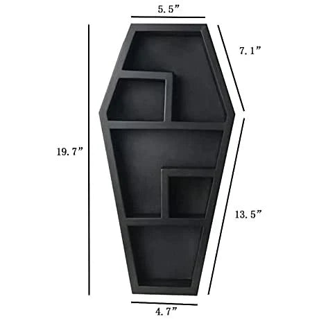 X-Large Wood Coffin Shelf