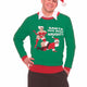 Ugly Christmas Sweater Funny Naughty Santa Unisex Holiday Size X-Large