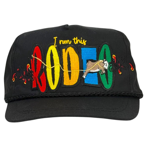 I Run This Rodeo Hat Custom Embroidered