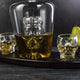 Skull King Skeleton Wine & Whiskey Globe Decanter Set