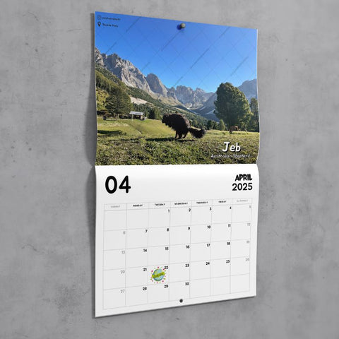 Dogs Pooping In Beautiful Places™ 2025 Calendar