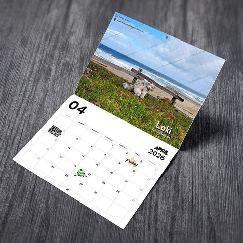 Dogs Pooping in Beautiful Places™ 2026 Calendar