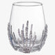 Stemless Skeleton Wine Glass - SINGLE 17oz