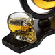 Skull Skeleton Wine & Whiskey Globe Decanter Set