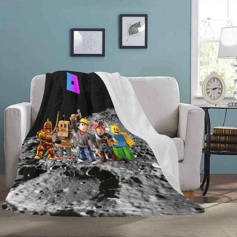 Ultra Soft Fleece Blanket – Plush Polyester Roblox Cozy Gamer Throw 54x70