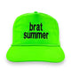 Brat Summer Rope Hat Nylon Custom Embroidered