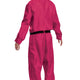 Squid Games Triangle Guard Jumpsuit and Mask Costume Adult Large/X-Large