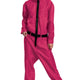 Squid Games Triangle Guard Jumpsuit and Mask Costume Adult Large/X-Large