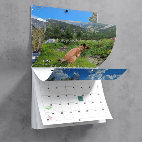 Dogs Pooping in Beautiful Places™ 2024 Calendar