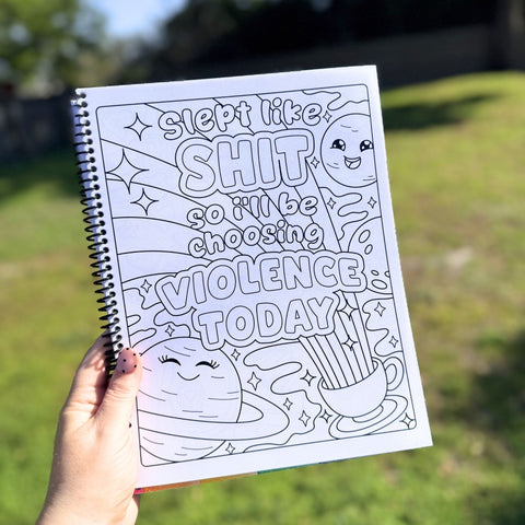 Cute, But Full of F'ing Rage Coloring Book