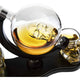 Skull Decanter Set With 2 Skull Shot Glasses