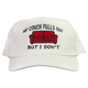 My Couch Pulls Out But I Don’t Embroidered White Rope SnapBack Cap Funny Meme Hat