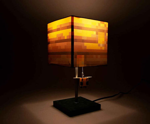 Minecraft Bee Lamp - Yellow Bee Nest Mood Light with 3D Puller | Kids Desk Lamp
