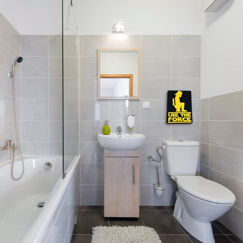 Use The Force Bathroom Sign - Funny Bathroom Signs