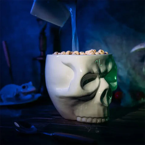 Human Skull Bowl & Cereal Bowl for Eating Skull