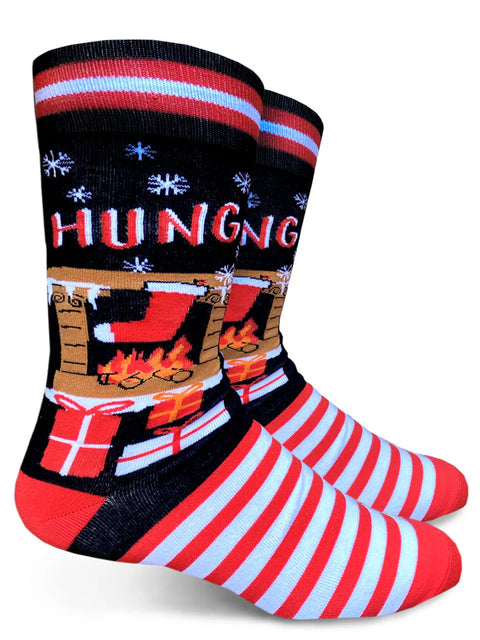 Hung Mens Crew Christmas Socks