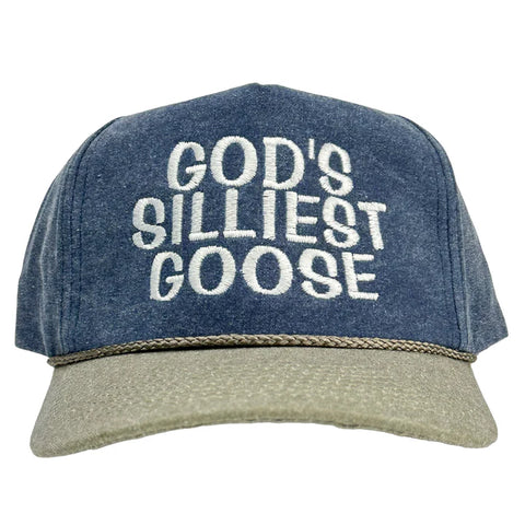 God's Silliest Goose Tall Crown Snapback With Rope Hat