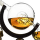 Skull Skeleton Wine & Whiskey Globe Decanter Set