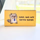 Raccoons At Work Desk Flip Sign