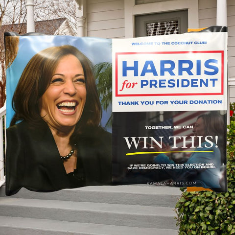 Kamala Harris Coconut Club Prank Package With Fake Donation Invoice