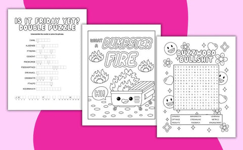 Another Pointless Meeting Coloring & Activity Book