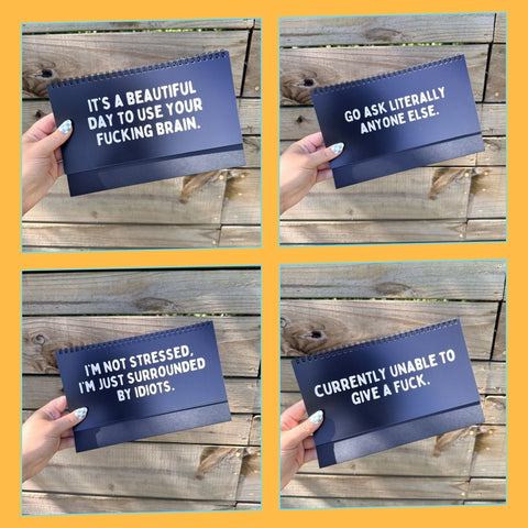 Zero F*cks Given Work Mood Desk Flip Sign