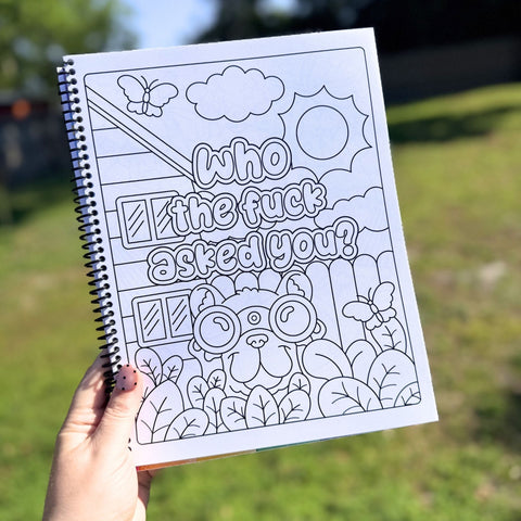 Cute, But Full of F'ing Rage Coloring Book