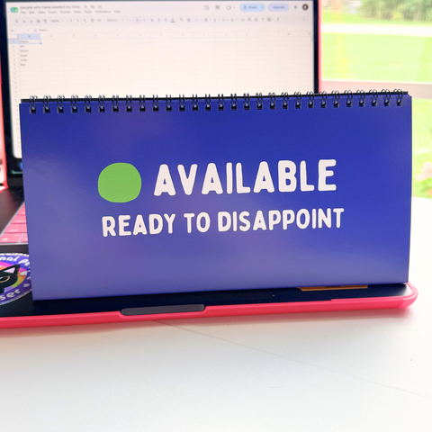 Honest Work Statuses Desk Flip Sign