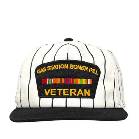 Gas Station Boner Pill Veteran Trucker Hat Custom Embroidered￼