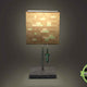 Minecraft Diamond Ore Lamp - 14-Inch LED Table Lamp with Diamond Sword Pull Chain
