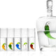Tequila Decanter Set with Pepper Decanter and 6 Jalapeño Shot Glasses Set
